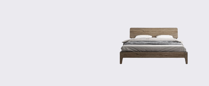 Comfortable and durable wooden bed