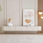 Modern Natural Wood TV Stand Set – Convertible & Extendable | WD WF568