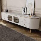 Modern Natural Wood TV Stand Set – Convertible & Extendable | WD WF568