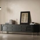 Modern Natural Wood TV Stand Set – Convertible & Extendable | WD WF568