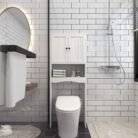 WF82 Modern 3-Layer Bathroom Storage Cabinet